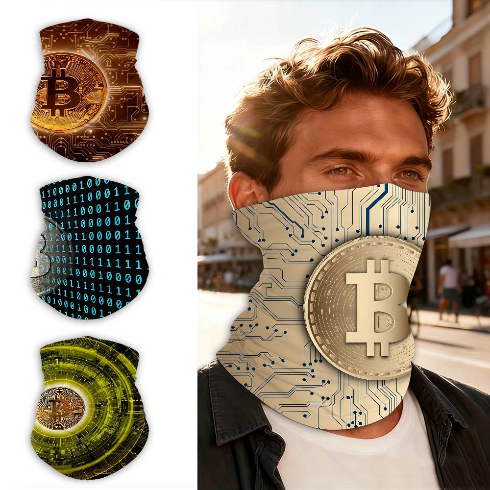 Outdoor Adventure And Travel - Trends Bitcoin Warme, winddichte, multifunktionale Gesichtsmaske,