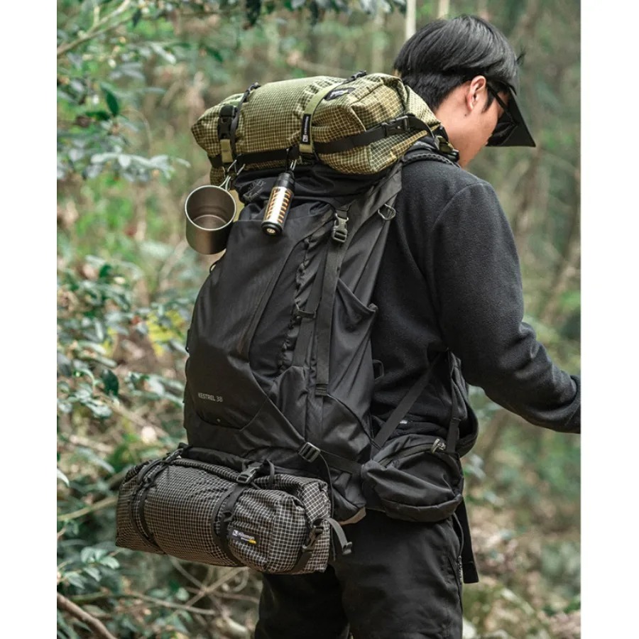 Outdoor Adventure Backpack - Outdoor-Abenteuer-Bergsteigerrucksack Erweiterungstasche Camping-Wander-Multifunktions-Aufbewahrungstasche Taktische Montage-Tasche