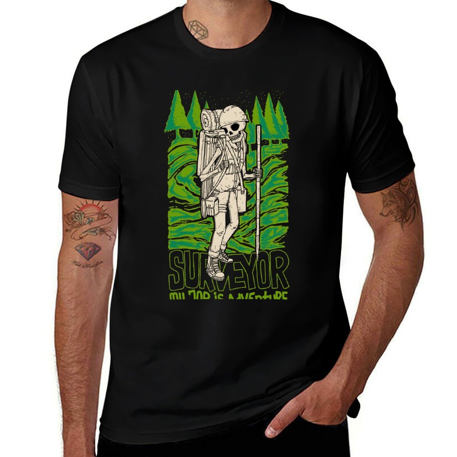 Outdoor Adventure Jobs - MY JOB IS ADVENTURE T-Shirt Sonnenschutz-Outdoor-T-Shirt