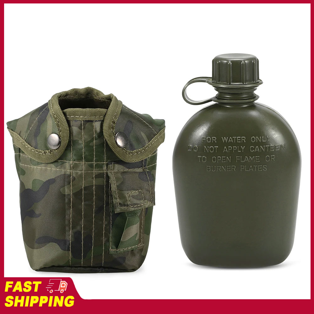 Outdoor Adventure Backpack - Camping Wandern Backpacking Überlebens-Wasserflasche 1L Outdoor