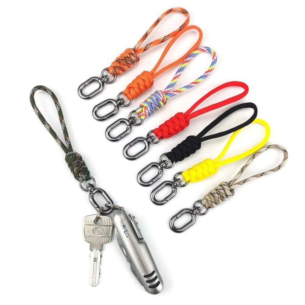 Outdoor Adventure Backpack - Paracord-Schlüsselanhänger, Lanyard, ovale Schnalle, hochfeste Fallschirmschnur,