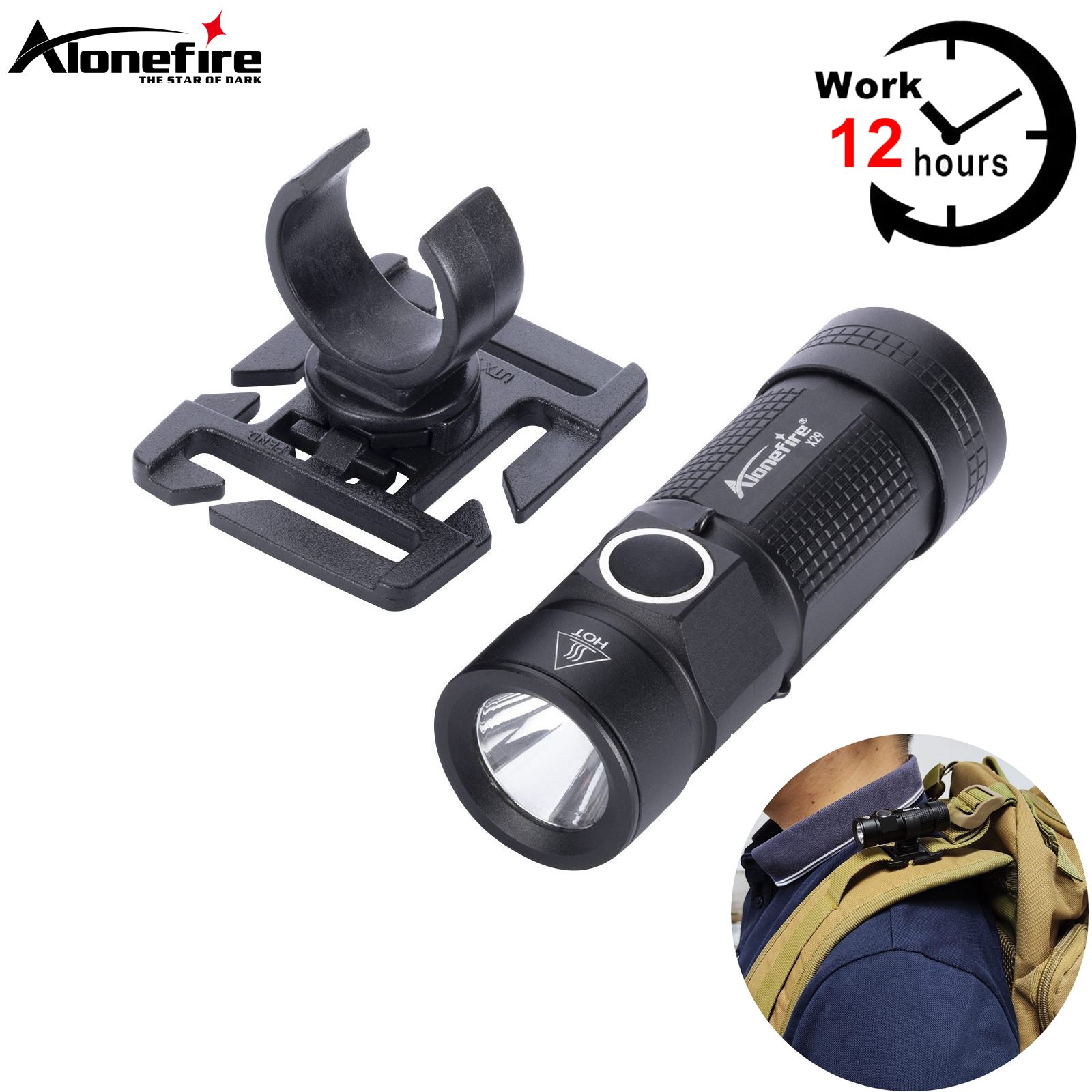 Outdoor Adventure With No Backpack - 360-Grad-U-Ring-Clip, 12 Stunden Arbeit, XPG LED,